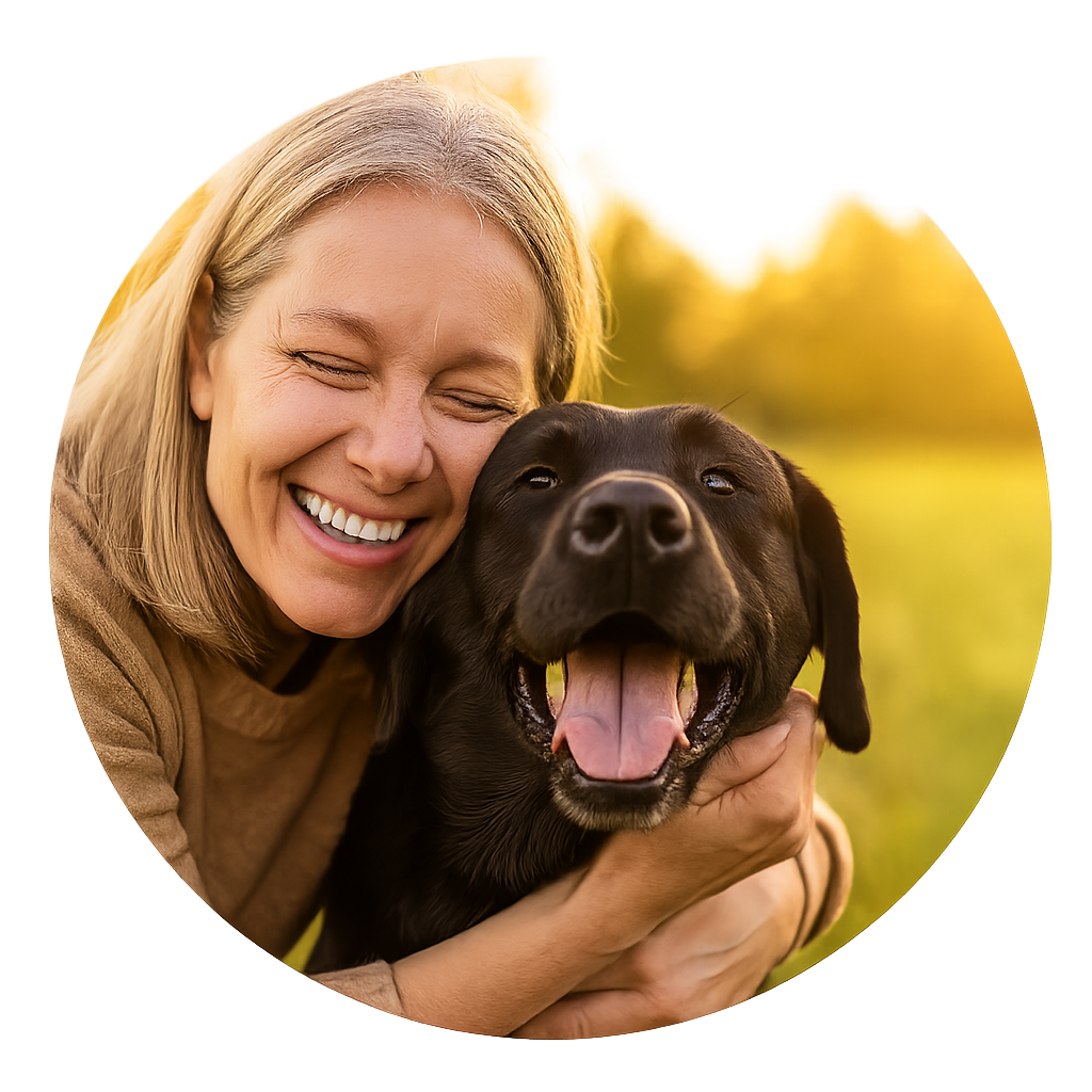 <strong>Emma P. & Max (6-year-old Labrador)</strong>